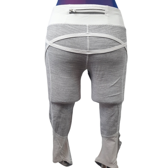 Lululemon Run Pace Cropped Leggings Wee Are From Space Size 4 Women's - Picture 5 of 10